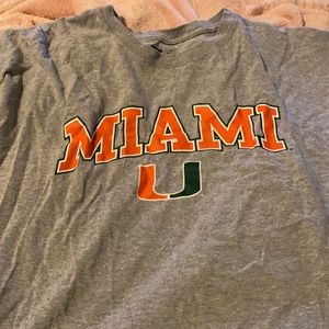 Grey miami university tee